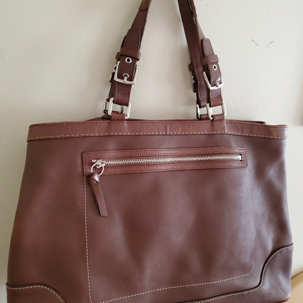 Coach Whiskey Leather XL Tote - E05S 5138 - Picture 5 of 11